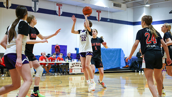 2-25-24 Waunakee 8th Grade Girls vs. Hortonville Championship Game at BIG BILL & BOB VAN WIE INVITATIONAL  (7)