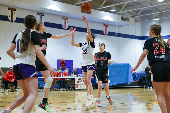 2-25-24 Waunakee 8th Grade Girls vs. Hortonville Championship Game at BIG BILL & BOB VAN WIE INVITATIONAL  (8)