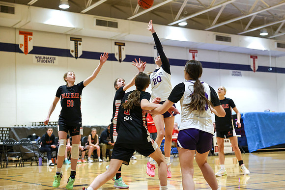 2-25-24 Waunakee 8th Grade Girls vs. Hortonville Championship Game at BIG BILL & BOB VAN WIE INVITATIONAL  (14)