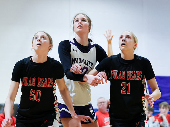 2-25-24 Waunakee 8th Grade Girls vs. Hortonville Championship Game at BIG BILL & BOB VAN WIE INVITATIONAL  (23)