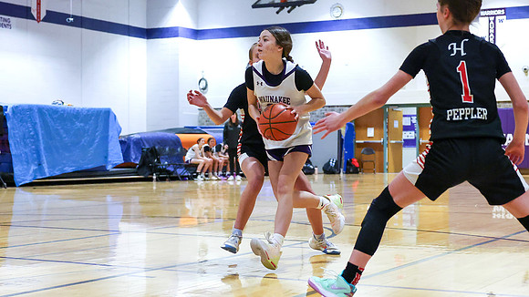 2-25-24 Waunakee 8th Grade Girls vs. Hortonville Championship Game at BIG BILL & BOB VAN WIE INVITATIONAL  (25)