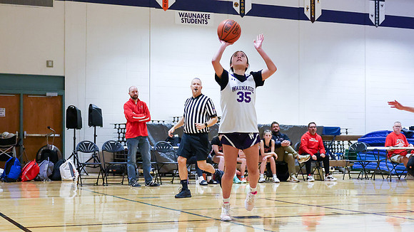 2-25-24 Waunakee 8th Grade Girls vs. Hortonville Championship Game at BIG BILL & BOB VAN WIE INVITATIONAL  (31)