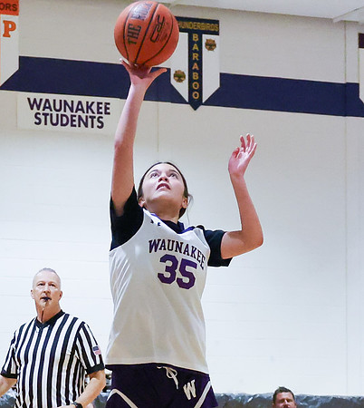 2-25-24 Waunakee 8th Grade Girls vs. Hortonville Championship Game at BIG BILL & BOB VAN WIE INVITATIONAL  (33)