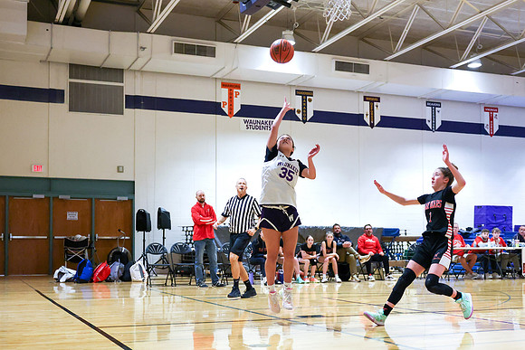 2-25-24 Waunakee 8th Grade Girls vs. Hortonville Championship Game at BIG BILL & BOB VAN WIE INVITATIONAL  (34)