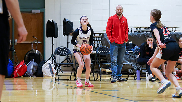 2-25-24 Waunakee 8th Grade Girls vs. Hortonville Championship Game at BIG BILL & BOB VAN WIE INVITATIONAL  (36)