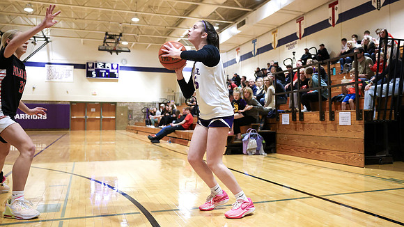 2-25-24 Waunakee 8th Grade Girls vs. Hortonville Championship Game at BIG BILL & BOB VAN WIE INVITATIONAL  (42)
