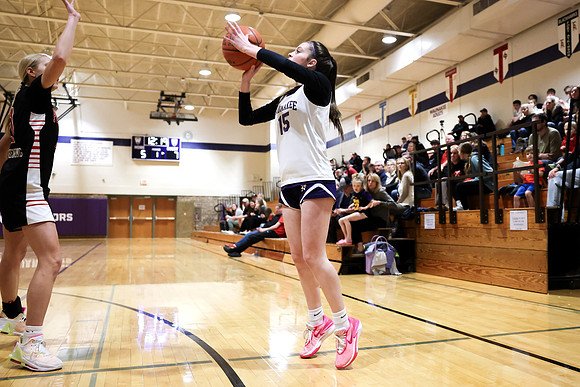 2-25-24 Waunakee 8th Grade Girls vs. Hortonville Championship Game at BIG BILL & BOB VAN WIE INVITATIONAL  (43)