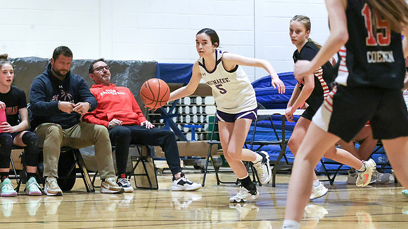 2-25-24 Waunakee 8th Grade Girls vs. Hortonville Championship Game at BIG BILL & BOB VAN WIE INVITATIONAL  (47)