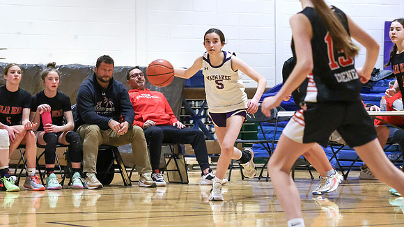 2-25-24 Waunakee 8th Grade Girls vs. Hortonville Championship Game at BIG BILL & BOB VAN WIE INVITATIONAL  (48)