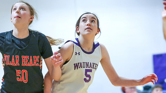 2-25-24 Waunakee 8th Grade Girls vs. Hortonville Championship Game at BIG BILL & BOB VAN WIE INVITATIONAL  (61)