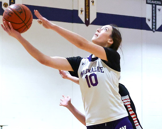 2-25-24 Waunakee 8th Grade Girls vs. Hortonville Championship Game at BIG BILL & BOB VAN WIE INVITATIONAL  (65)