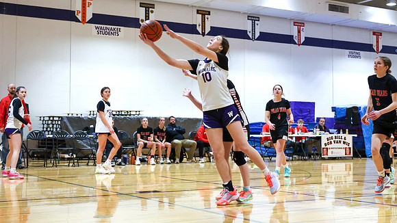 2-25-24 Waunakee 8th Grade Girls vs. Hortonville Championship Game at BIG BILL & BOB VAN WIE INVITATIONAL  (64)