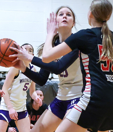 2-25-24 Waunakee 8th Grade Girls vs. Hortonville Championship Game at BIG BILL & BOB VAN WIE INVITATIONAL  (70)