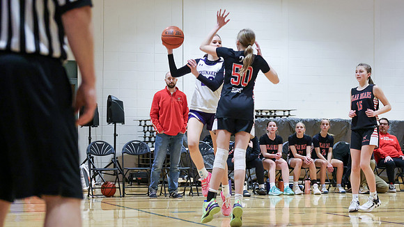 2-25-24 Waunakee 8th Grade Girls vs. Hortonville Championship Game at BIG BILL & BOB VAN WIE INVITATIONAL  (78)