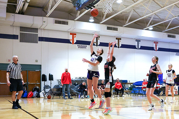 2-25-24 Waunakee 8th Grade Girls vs. Hortonville Championship Game at BIG BILL & BOB VAN WIE INVITATIONAL  (86)