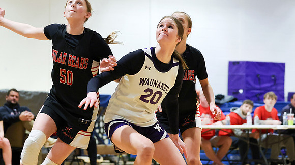 2-25-24 Waunakee 8th Grade Girls vs. Hortonville Championship Game at BIG BILL & BOB VAN WIE INVITATIONAL  (95)