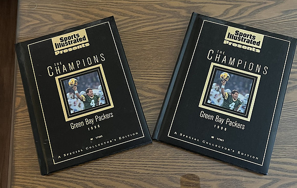 ($50.00) Item #127 2 Copies Sports Illustrated Special Collectors Edition Number 17903 Soft Cover Book, Brett Favre Cover. The Champions Green Bay Packers 1996  Number 17903 (3)