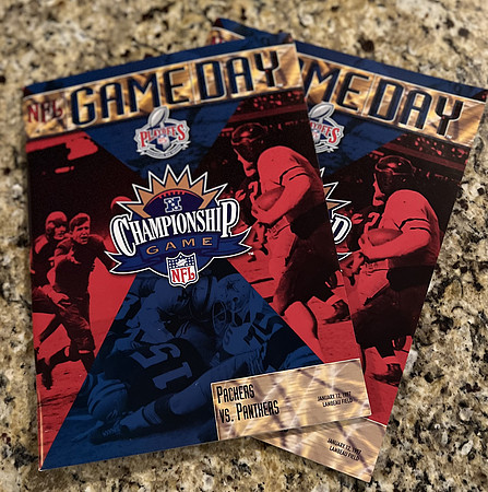 321 ($20.00) 2 Issues Conference Championship Program vs. Panthers 1-12-97