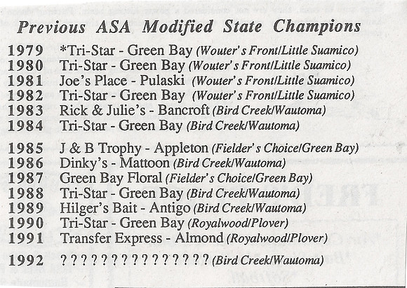 1992 Major State Tournament Program  (11)