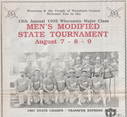 1992 Major State Tournament Program  (1)