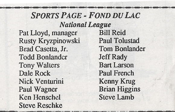 1992 Major State Tournament Program  (29)
