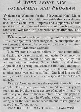 1992 Major State Tournament Program  (3)
