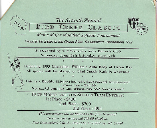 1994 7th Annual Major Bird Creek Classic Wautoma (5)