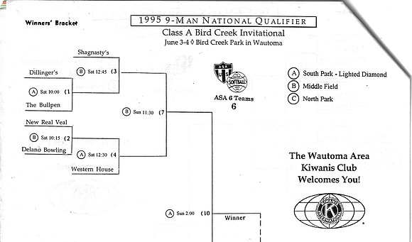 1995 Class A  9 Man National Qualifier at Bird Creek Wautoma