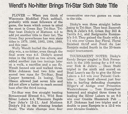 1990 Major State Tournament  (3)