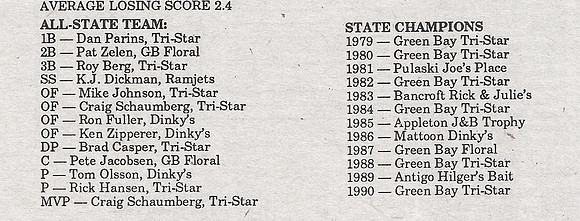 1990 Major State Tournament  (5)