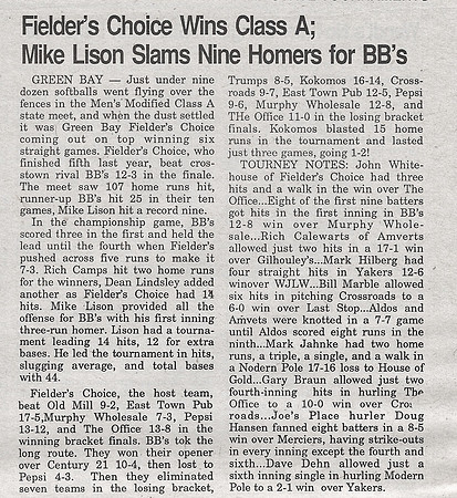 1990 Class A State Tournament  (1)