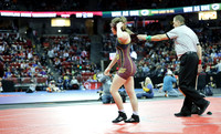 Waterloo GIRLS Michala Lewllin 152 lbs. Match 1 at State Tournament 2023  (15)