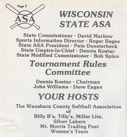 1987 Class A State Tournament  (2)
