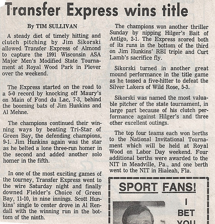 1991 Major State Tournament (3)