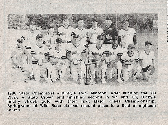 1986 Major State Champions Dinkys
