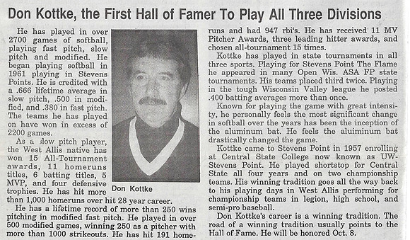 Don Kottke Hall of Fame