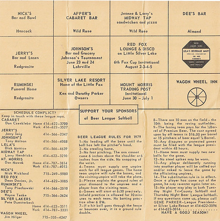 1979  Waushara County Beer League (2)