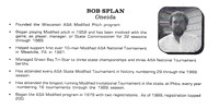 1989 Bob Splan Hall of Fame Hall of Honor