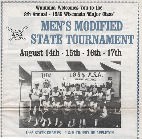 1986 Major State Tournament Program  (1)