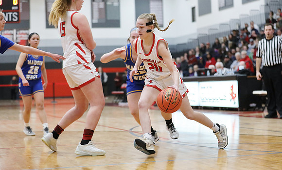2-18-23 VARSITY SENIOR Lucy Strey NIGHT) vs. Madison West    (50)