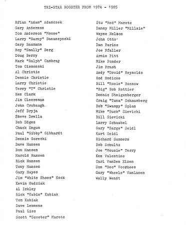 1985 Tri Star Reunion Page 5 of 5