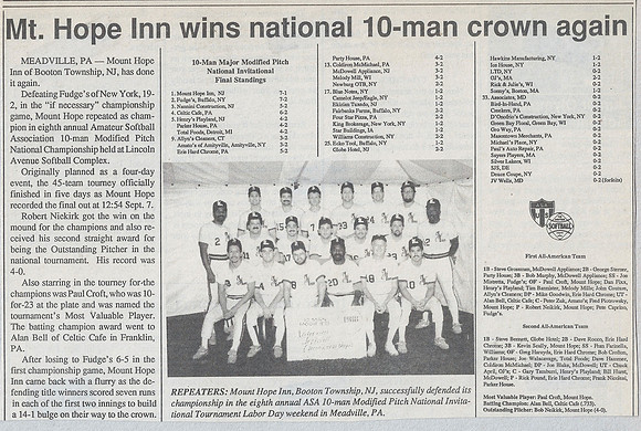 1985 Nationals in Meadville PA