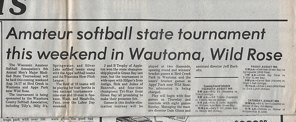 1986 Major State Tournament