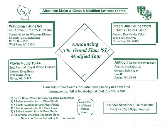 1991 Major Grand Slam Events