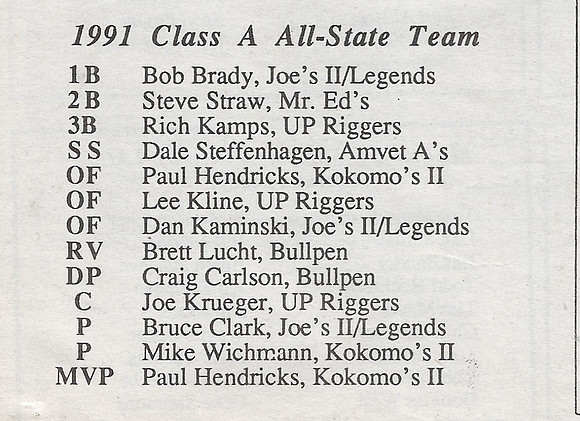 1991 Class A State Tournament  (7)