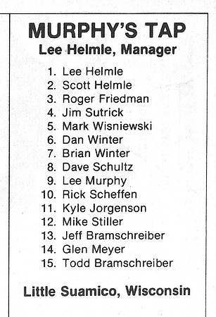 1981 Major State Tournament at Wouters Front Green Bay  (3)