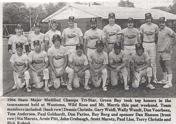1984 Major State Champions Tri Star