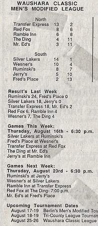 1989 Waushara County Classic League