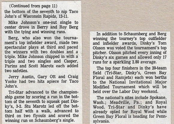 1988 Major A State Tournament - Plover (3)
