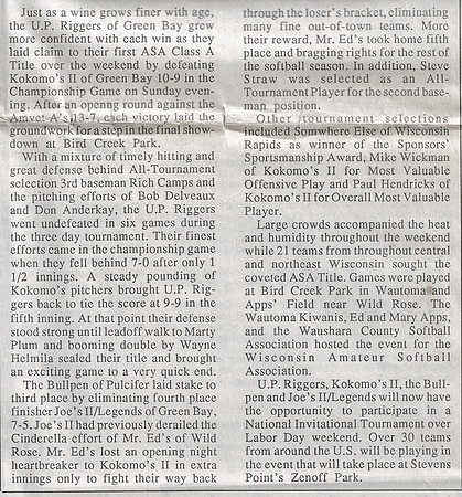 1991 Class A State Tournament (10)